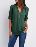 Neck Blusa Feminina Chiffon